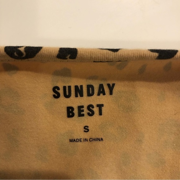 ARITZIA Sunday Best leopard print wrap crop top. Size S. - Picture 7 of 9